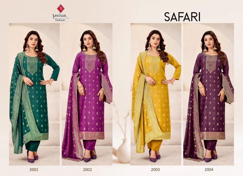 Tanishk safari crepe dress material wholesaler in delhi